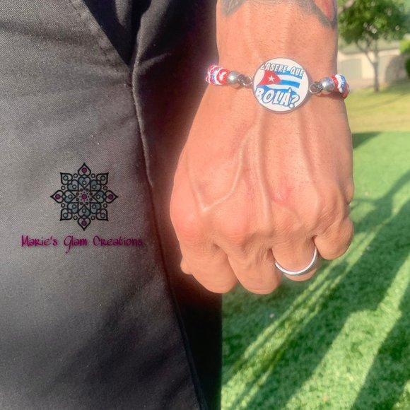 Men Patriot Bracelet-Adjustable-Cuba Flag - Picture 7 of 8